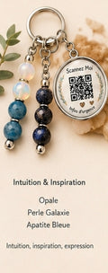Porte clé QR code infos Intuition et inspiration