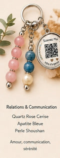 Porte clé QR code infos vitales relation et communication
