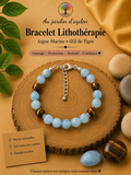 Bracelet pierres naturelles serenite et protection