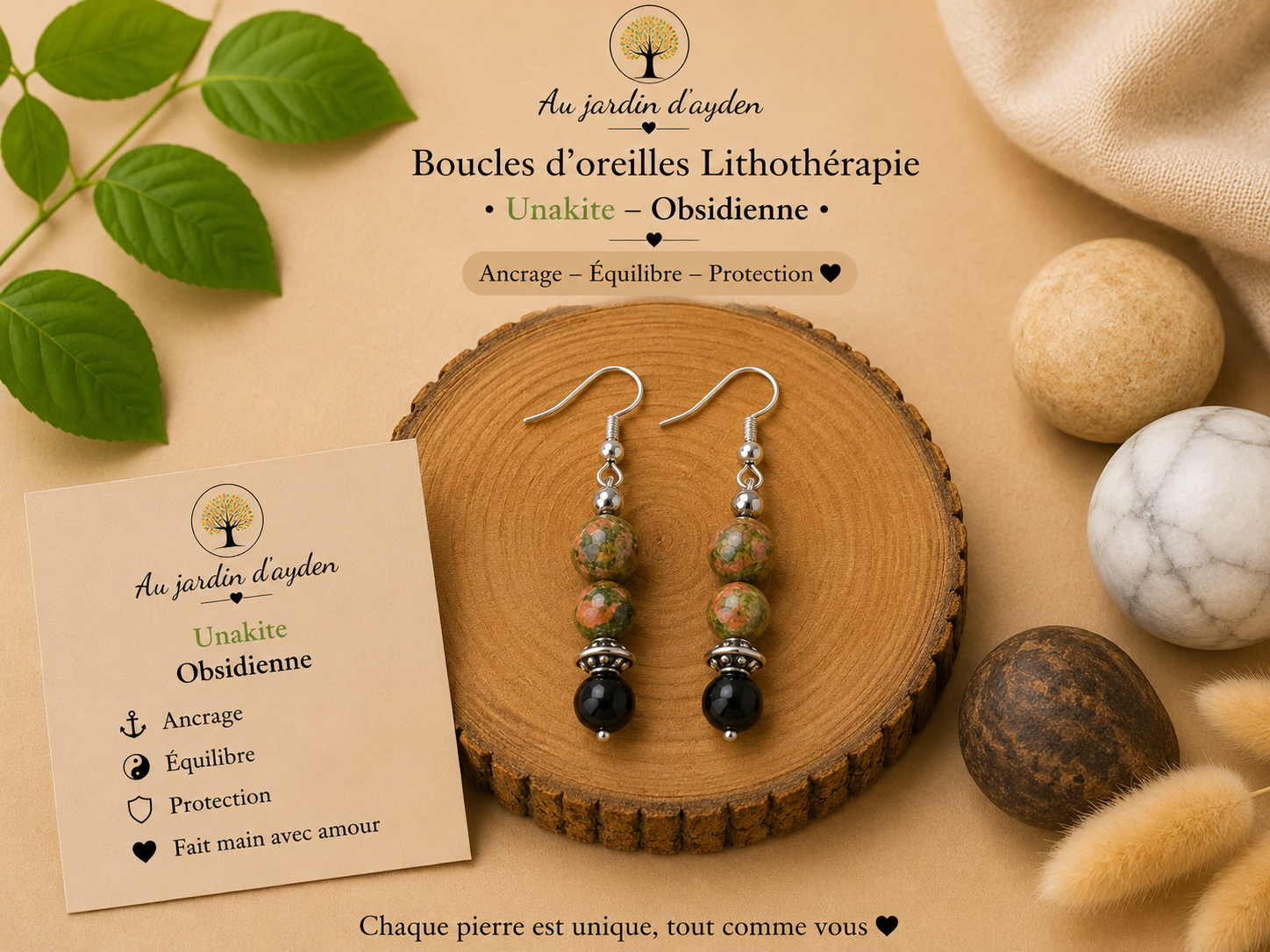 Boucles d oreilles force intérieure