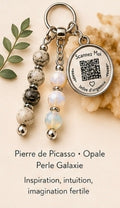Porte clé QR code infos vitales Créativité intuitive