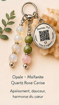 Porte clé QR code infos vitales Harmonie et apaisement