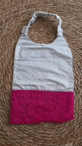 Serviette maternelle étoile blanche