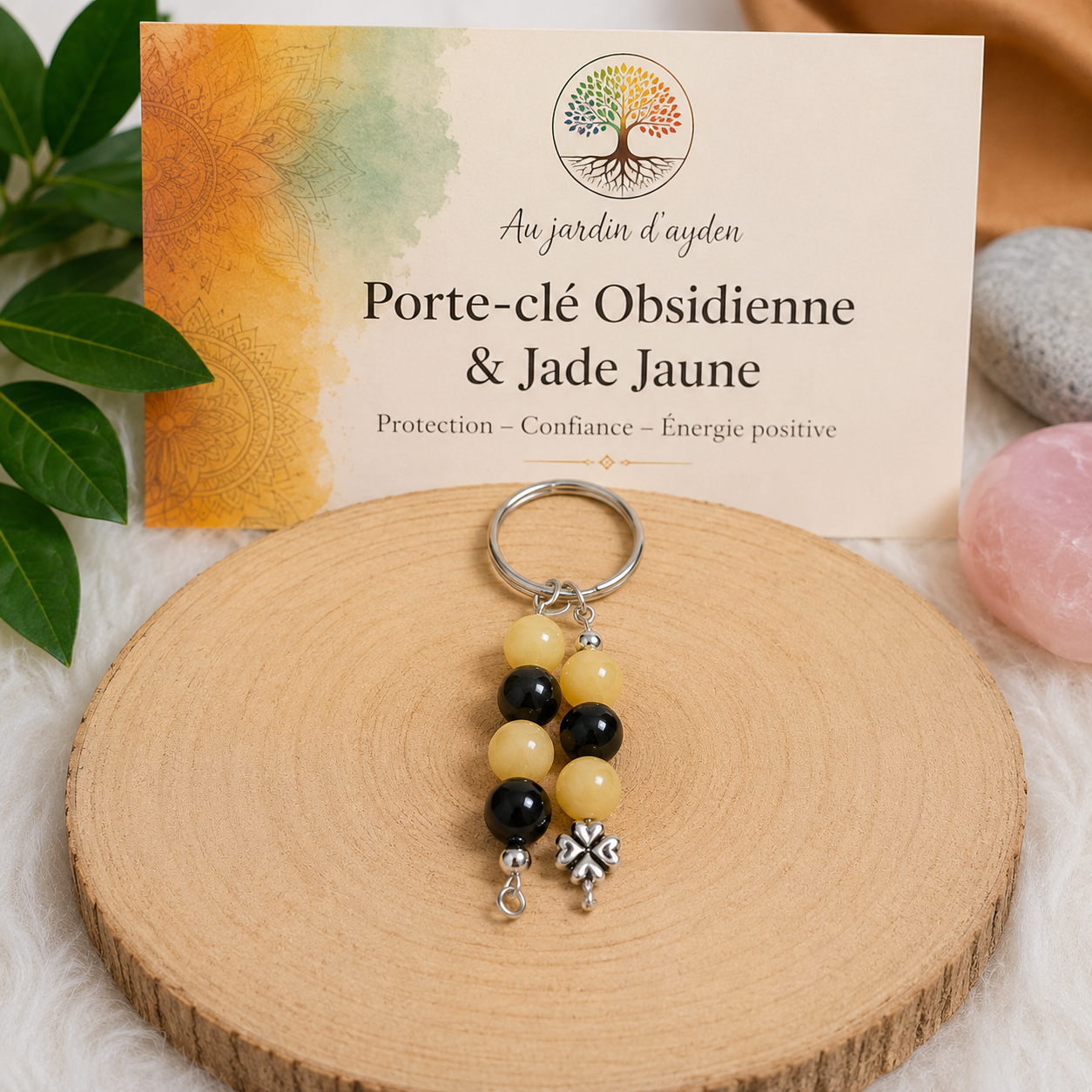 Porte clé lithothérapie
