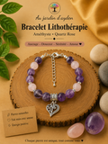 Bracelet pierres naturelles sérénité,  douceur et amour
